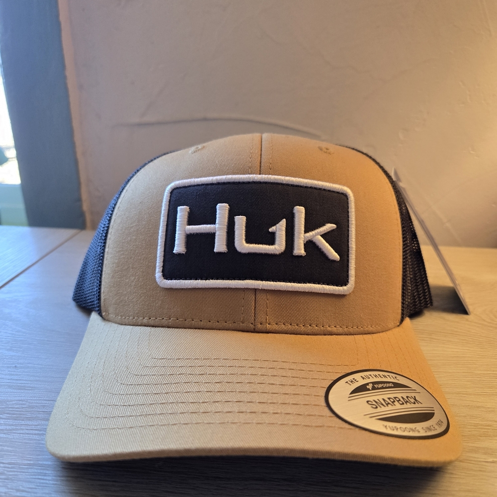Huk Tan and Black Trucker Hat